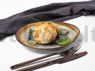 Kalakutienos filė bifšteksas su virintu saldžiuoju pienu pagrindine nuotrauka