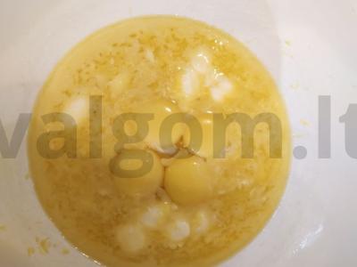 Vyšnių pyragas prie arbatos Žingsnis 2