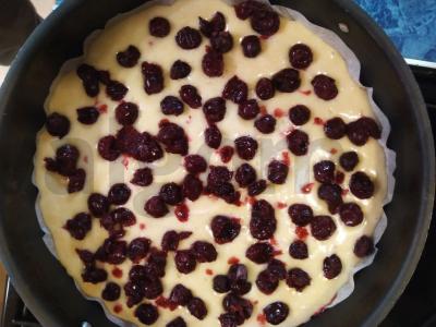 Vyšnių pyragas prie arbatos Žingsnis 4