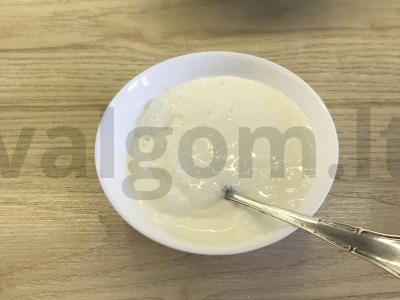 Žalias salotas prie plovo Žingsnis 2