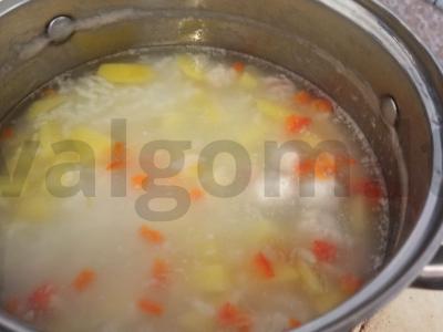 Ryžių sriuba su meatballs Žingsnis 3