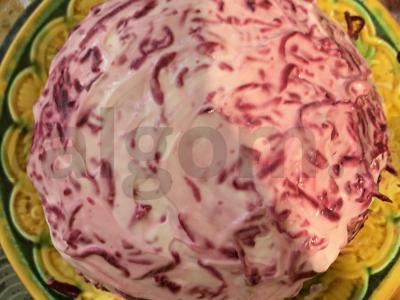 Silkė po šubomis šventinė Žingsnis 7