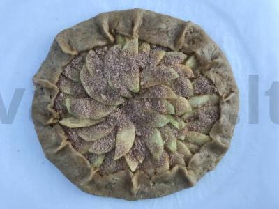 Vegetariška galeta su obuoliais ir prieskoniais Žingsnis 4