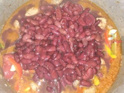 Paprika su kiauliena kokosų piene Žingsnis 3