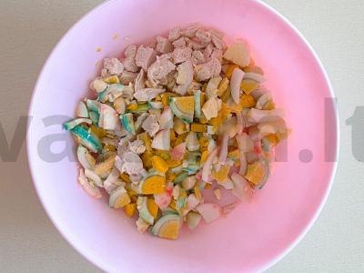 Salotas „Pavasaris lėkštėje“ Žingsnis 2