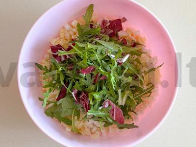 Salotas „Pavasaris lėkštėje“ Žingsnis 4