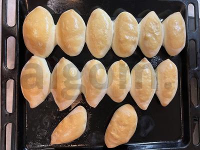 Rudais pyragėliai su mėsa Žingsnis 9