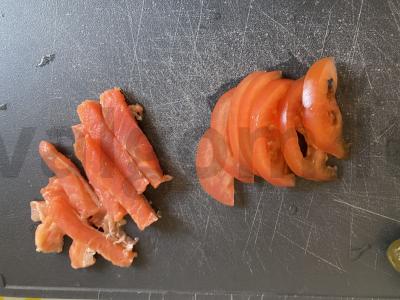 Avižų blynas su raudonąja žuvimi Žingsnis 3