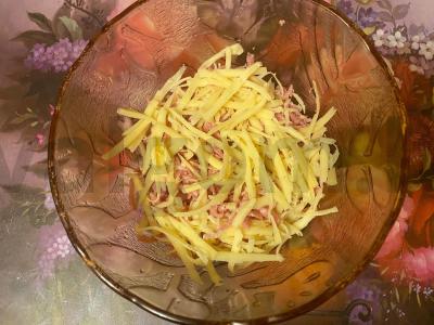 Karštas sumuštinis su dešros-sūrio įdaru „Am“ Žingsnis 3