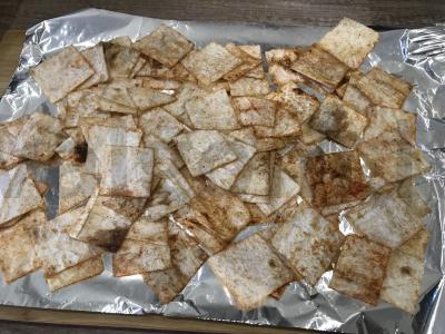 Traškūs iš plono armėniško lavašo Žingsnis 6