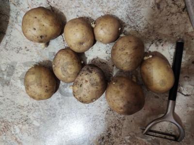 Bulvių fri užkandžiui Žingsnis 1