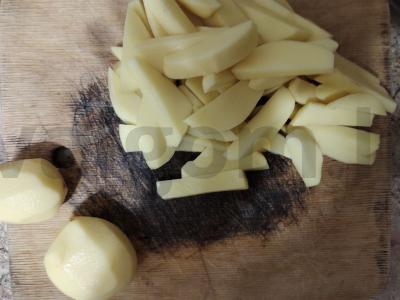 Bulvių fri užkandžiui Žingsnis 2