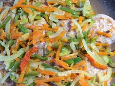 Jautienos faršo ir daržovių kotletai Žingsnis 3