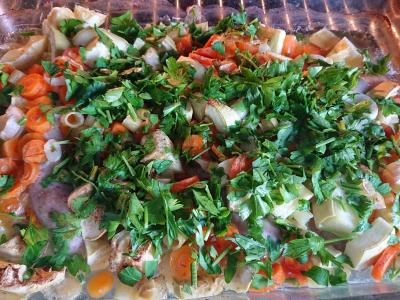 Daržovės su dešrelėmis orkaitėje Žingsnis 5