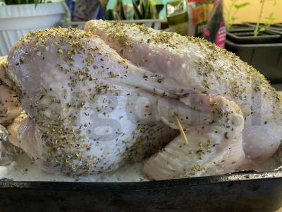 Vištiena ant druskos Žingsnis 1