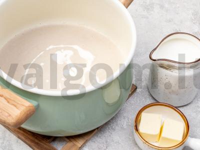 Žiedinių kopūstų sriuba-pyragas su grybais Žingsnis 3