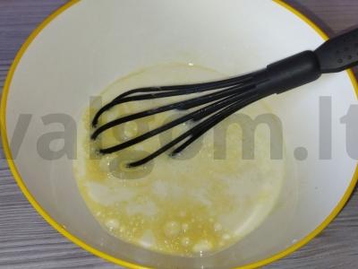 Ploni blynai su pienu pagal močiutės receptą Žingsnis 2
