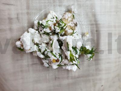 Varškės-riešutų ritinėlis „Džiaugsmas“ Žingsnis 1