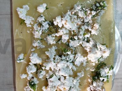 Varškės-riešutų ritinėlis „Džiaugsmas“ Žingsnis 3