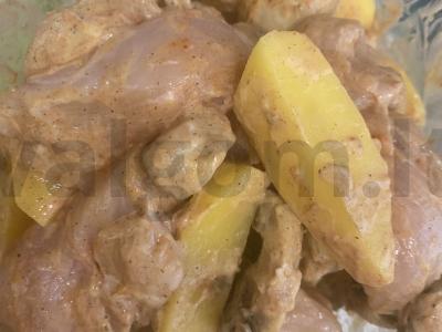 Vištiena su grybais ir bulvėmis orkaitėje Žingsnis 6