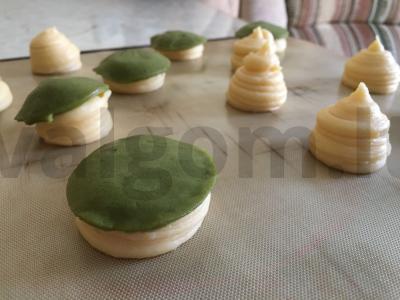 Šu pyragai su krekelinu Žingsnis 8