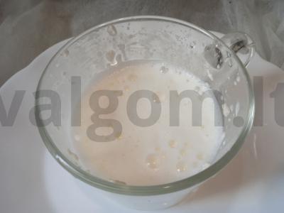 Sūrio kava su vafliniais trupiniais Žingsnis 3