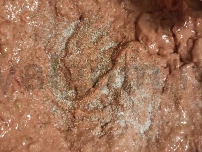 Kepenėlių blynai su žaliais žirneliais Žingsnis 2