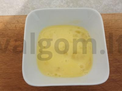 Omletas su bulvėmis ir dešra Žingsnis 7