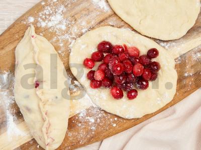 Kibinai su spanguolėmis Žingsnis 2