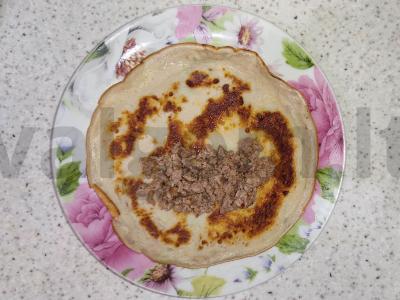 Alaus blynai su mėsa Žingsnis 3