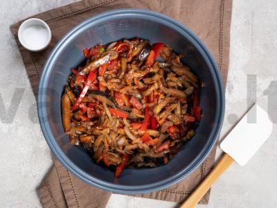 Daržovių troškinys su švelniu varškės sūriu Žingsnis 2