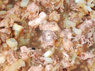 Grikių košė su troškiniu ir keptu svogūnu Žingsnis 3