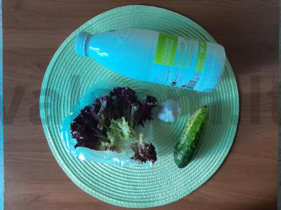 Dietinis salotas su kefyru Žingsnis 1