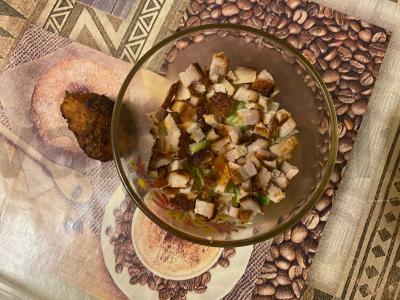 Kruasanai „Fatal“ su kiauliena, daržovėmis ir sūriu Žingsnis 4