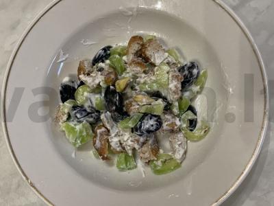 Salotos su vynuogėmis, pistacijomis ir nuggetais Žingsnis 7