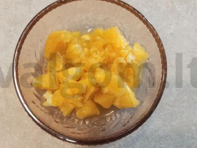 Desertas „Apelsinų fantazija“ Žingsnis 1