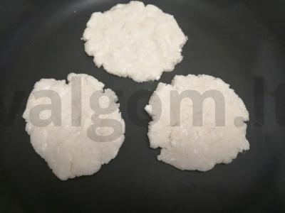 Sūrio blynai „Dietiniai“ Žingsnis 4