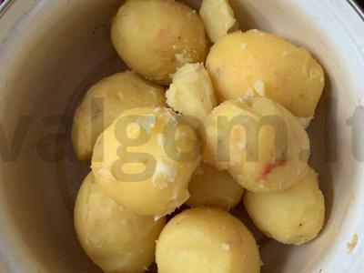 Vinegretas su raugintais kopūstais Žingsnis 2