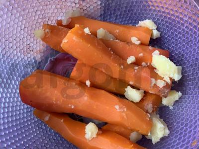 Vinegretas su raugintais kopūstais Žingsnis 3