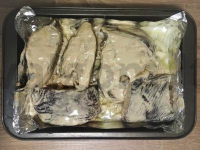 Keptas dantytosios žuvies filė grietinės padaže Žingsnis 3