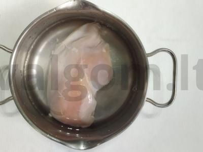 Greitas Tom Yum su pievagrybiais, vištiena ir jūros gėrybėmis Žingsnis 1