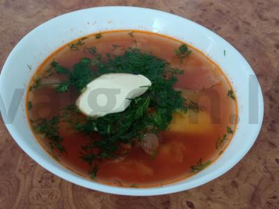 Pomidorų sriuba su jautiena pagrindine nuotrauka