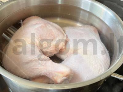 Sriuba su sūrio ritiniais Žingsnis 1