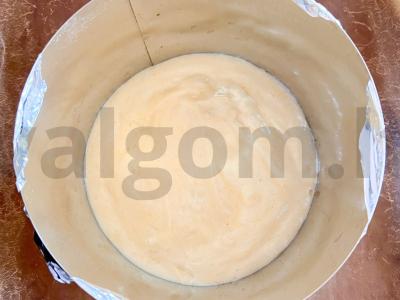 Mousso sūrio pyragas Žingsnis 1