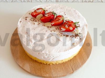 Mousso sūrio pyragas pagrindine nuotrauka