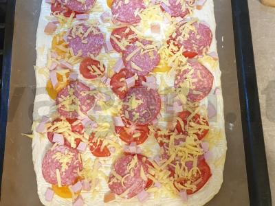 Pica ant mielinės tešlos Žingsnis 5