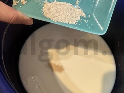 Kefyro mielinė tešla su rauginiu Žingsnis 2