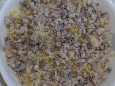 Silkė po kailiu su kiaušiniu Žingsnis 2