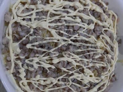 Silkė po kailiu su kiaušiniu Žingsnis 3