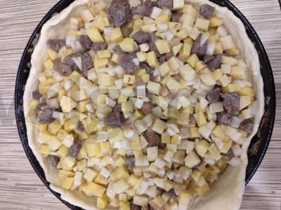 Mėsos ir bulvių pyragas Žingsnis 7